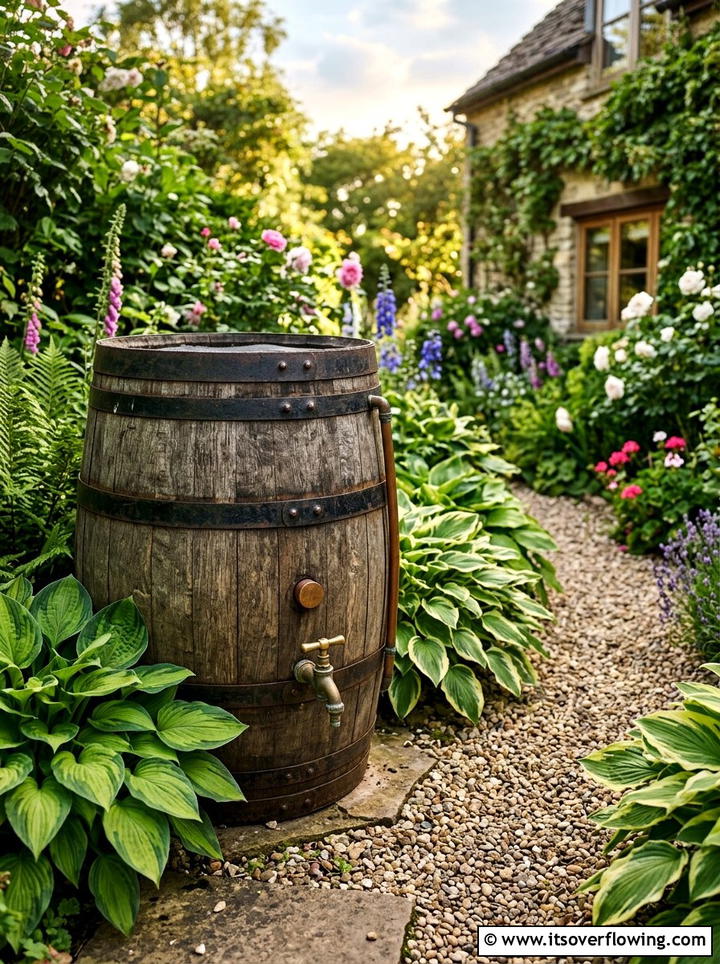 Wooden Rain Barrel For Backyard - 25 backyard ideas with rain barrel setup
