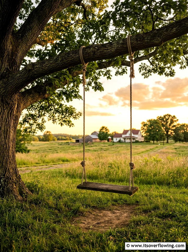 Wooden Tree Swing - 25 garden ideas for family gatherings