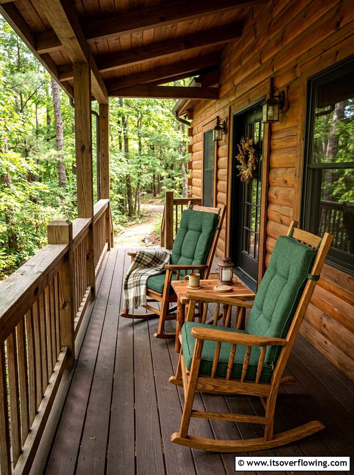 Wooden front porch - 25 front porch ideas with rocking chairs