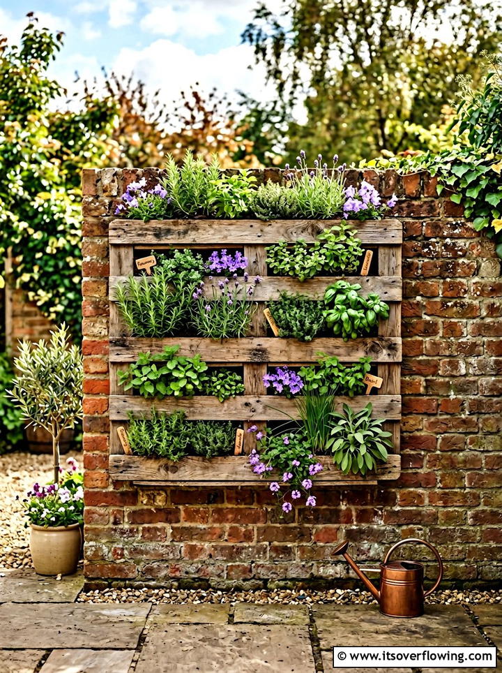 Wooden pallet garden - 25 reusing old things ideas for vertical garden