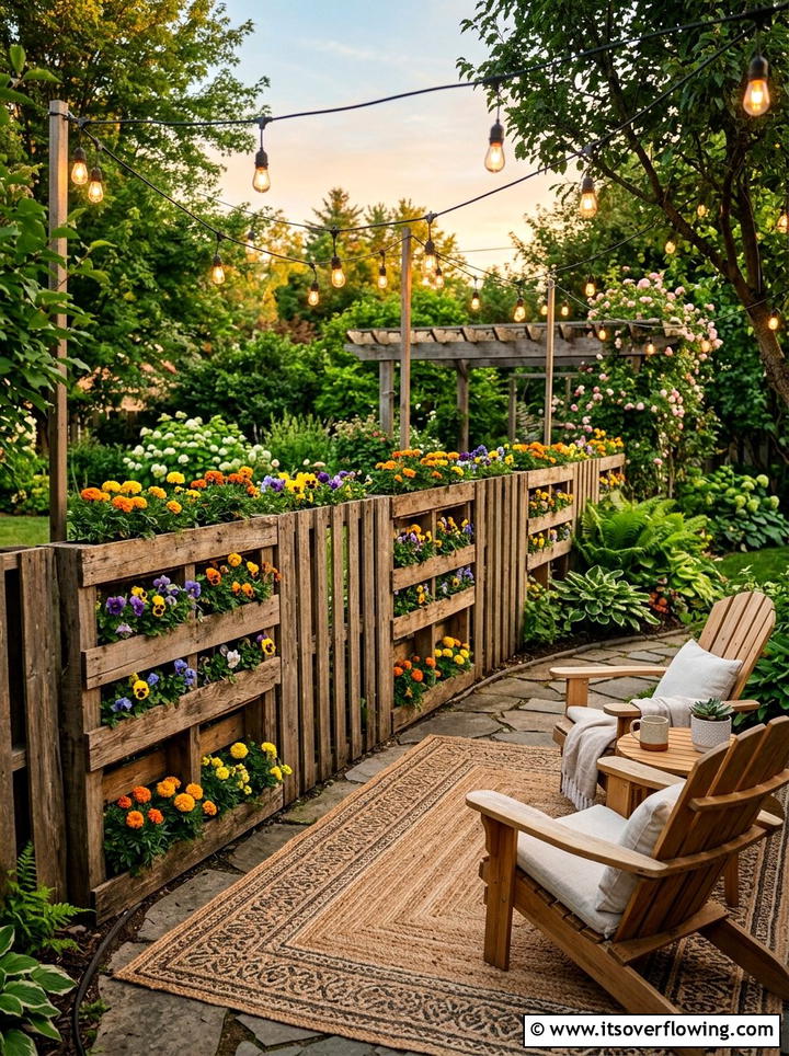 Wooden pallet garden - 25 small garden ideas with wall planters
