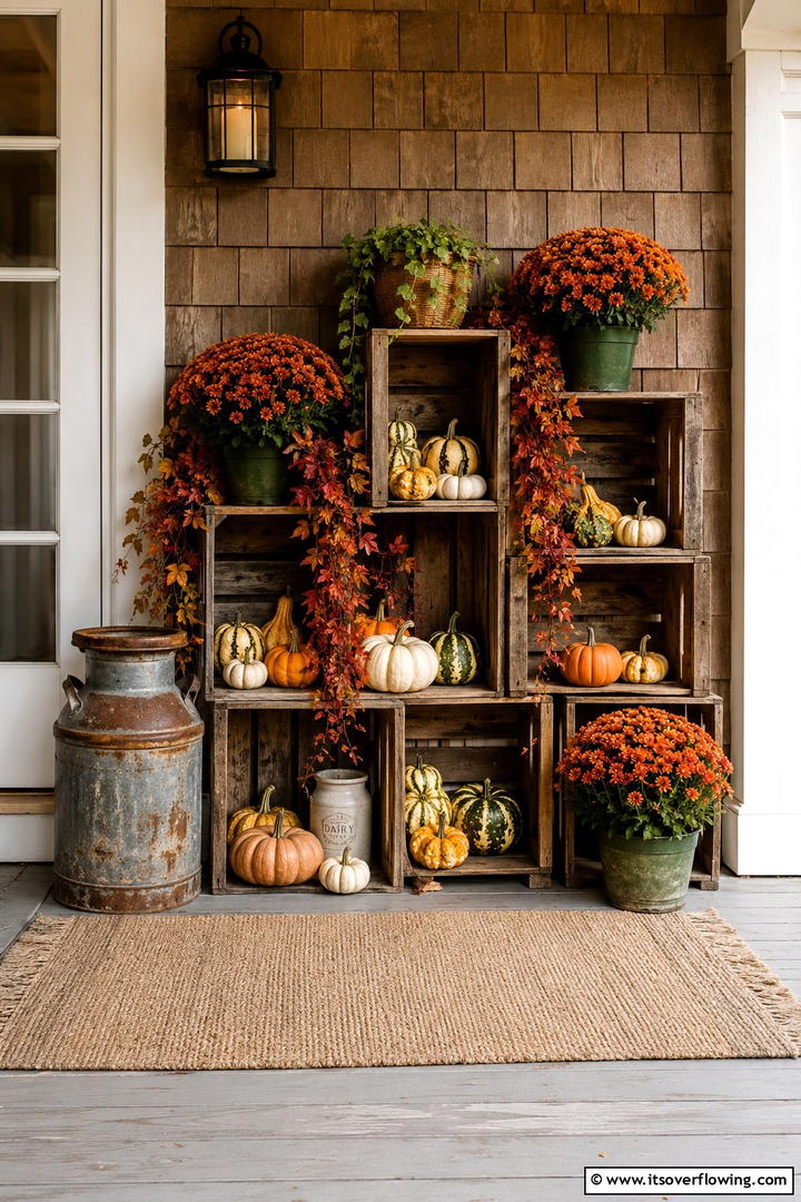 Woodland Forest Theme Porch - 50 Fall Porch Decor Ideas for Welcoming Outdoor Spaces