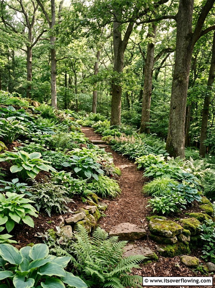 Woodland Garden - 25 backyard ideas for sloped yards