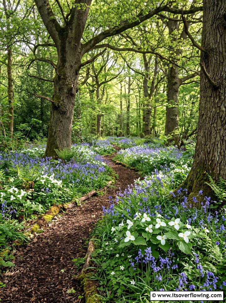 Woodland Garden With Wildflowers - 25 garden ideas with wildflowers