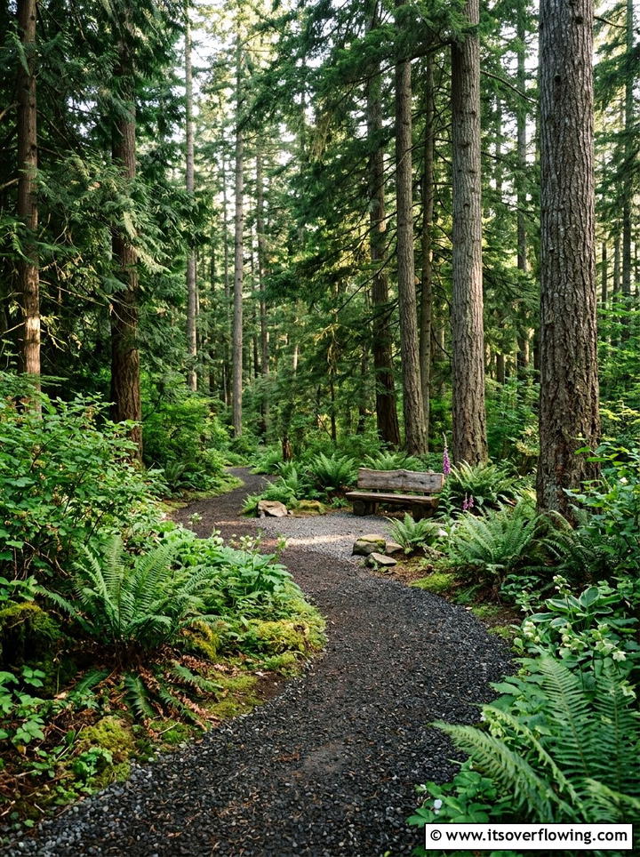 Woodland Gravel Garden - 25 backyard ideas with gravel patio
