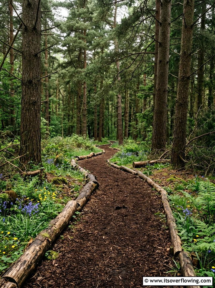 Woodland Mulch Trail - 25 garden design ideas with pathways