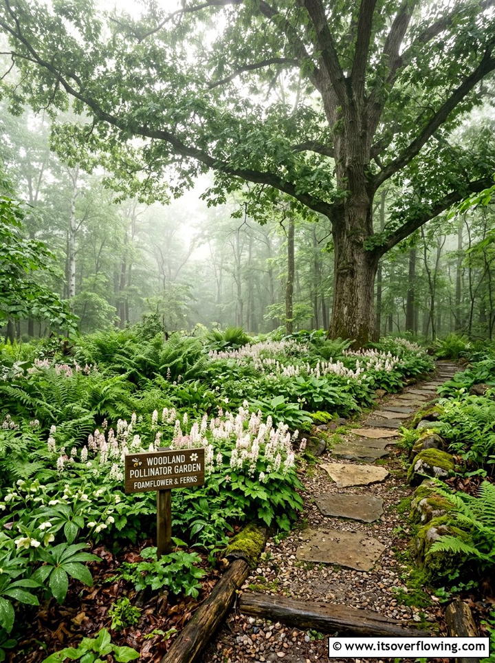 Woodland Pollinator Corner - 25 creative garden ideas with butterfly habitats