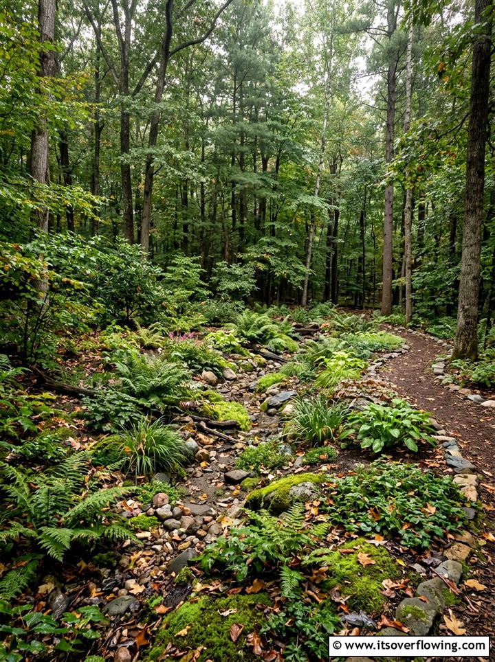 Woodland Rain Garden - 25 creative garden ideas with rain gardens