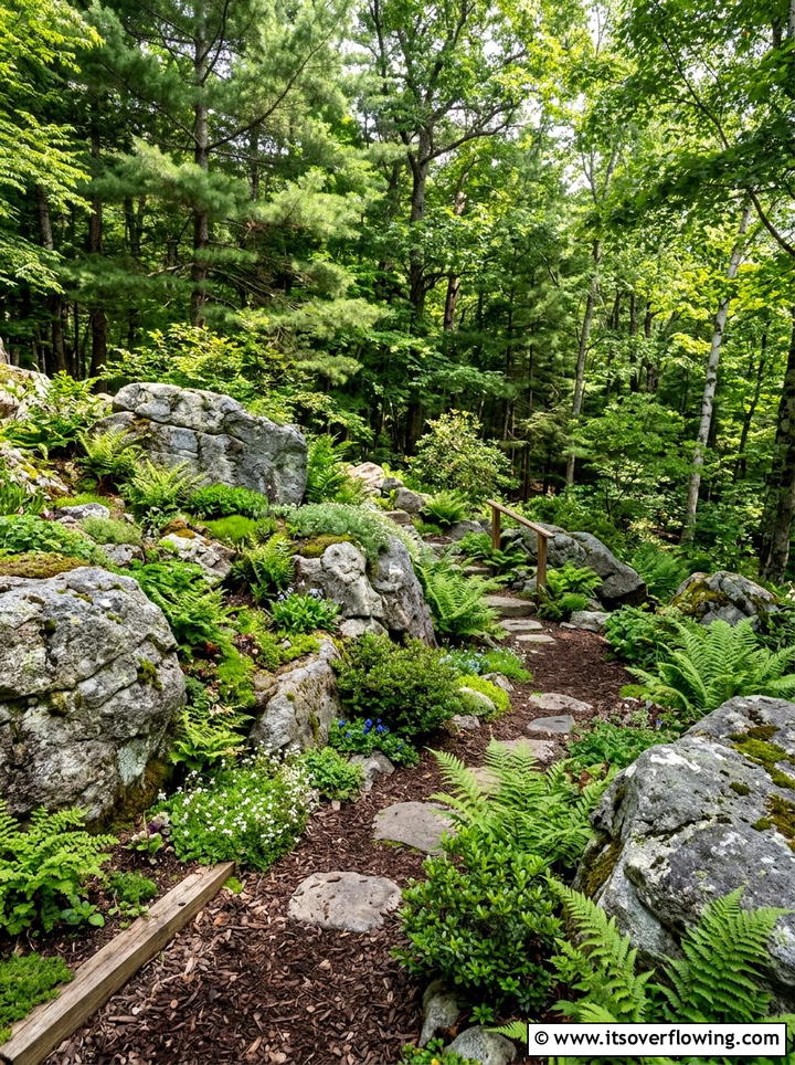 Woodland Rock Garden - 25 garden design ideas with woodland plants