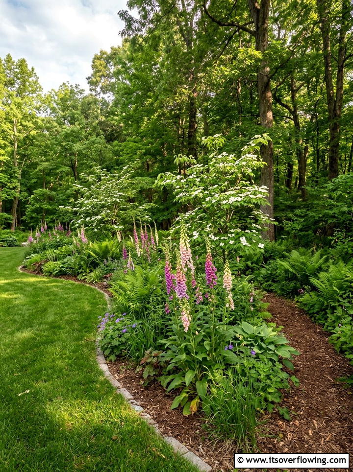 Woodland edge garden - 25 creative garden ideas with pollinator beds