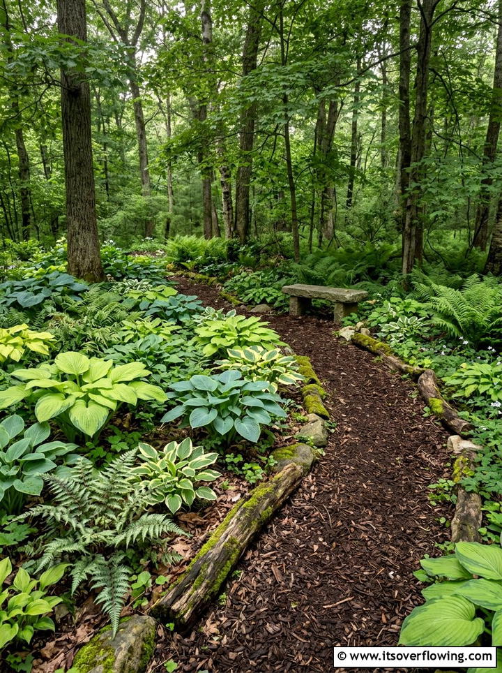 Woodland shade garden - 25 garden design ideas