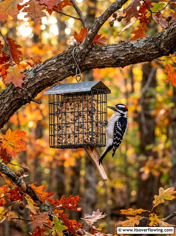 Woodpecker suet station - 25 backyard ideas with bird garden