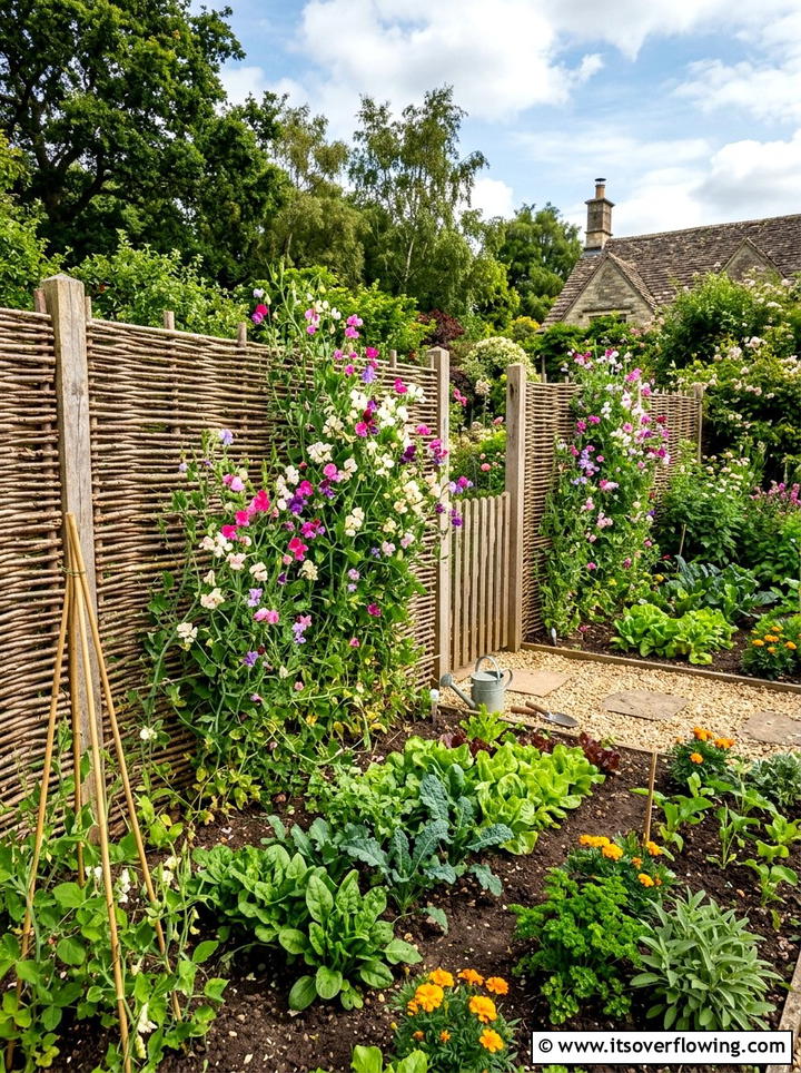 Woven Willow Fence - 25 garden design ideas for cottage gardens