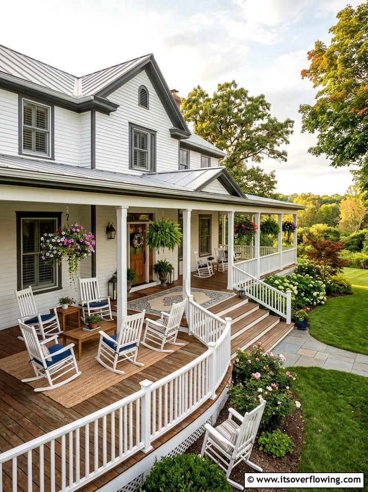 Wrap Around Front Porch - 25 front porch decor ideas with rocking chairs