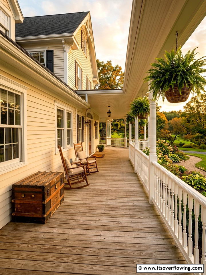 Wrap Around Porch - 25 front porch ideas with package drop zone