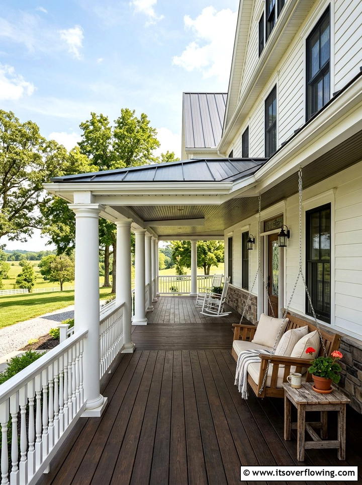 Wraparound Porch With White Columns - 25 front porch ideas with columns