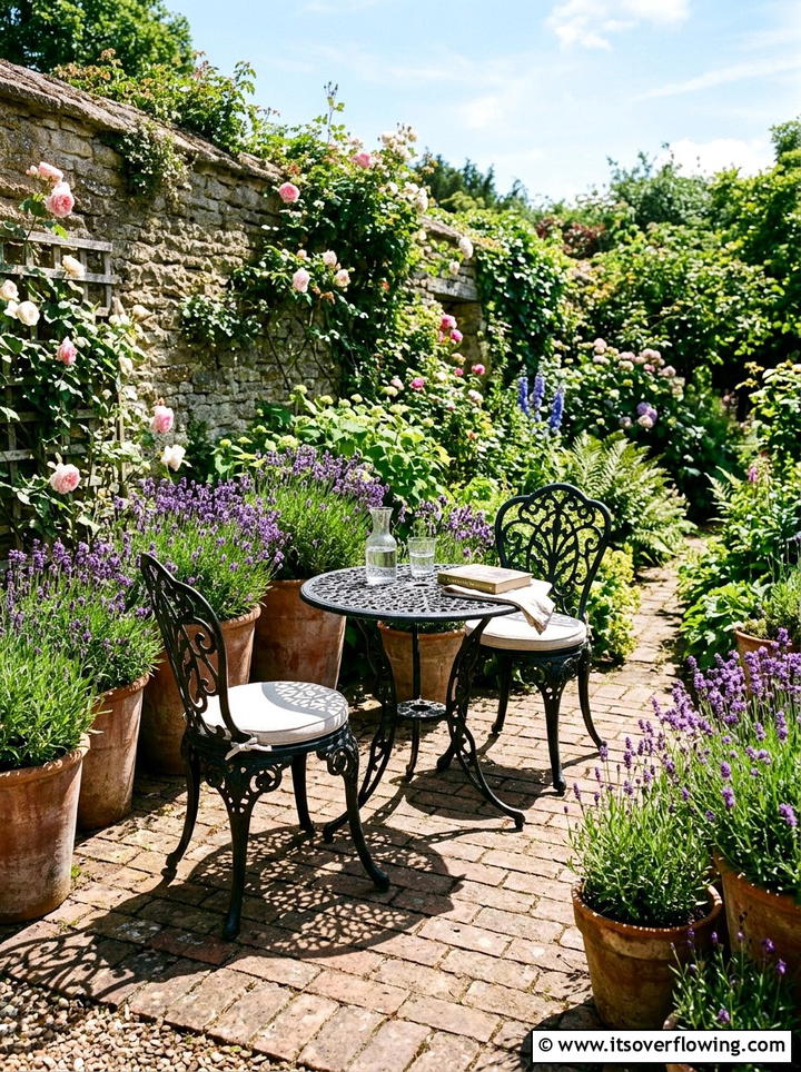 Wrought Iron Bistro Set - 25 garden decor ideas