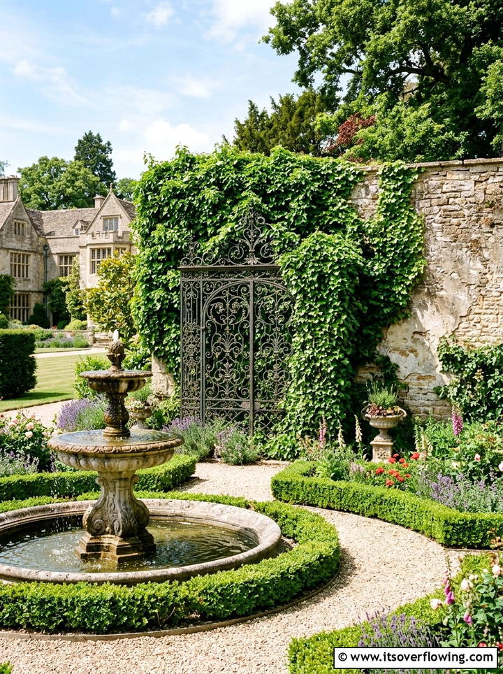 Wrought iron ivy screen - 25 garden decor ideas with trellis backdrops