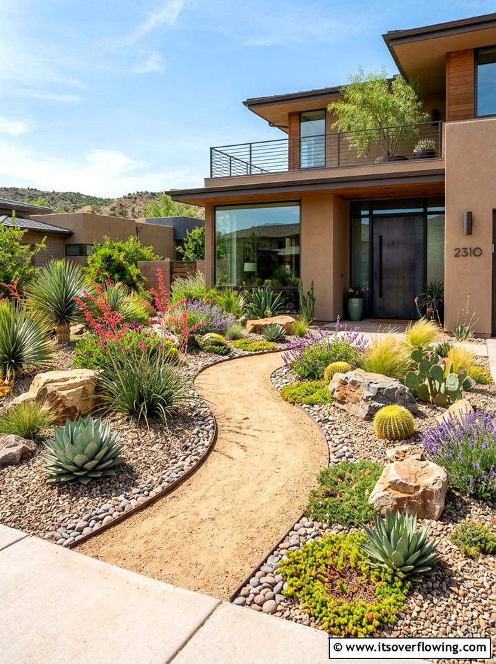 Xeriscape Front Yard - 25 garden ideas low maintenance