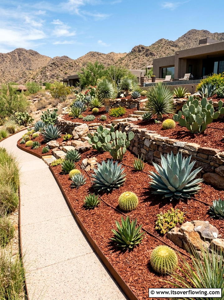 Xeriscape Slope - 25 garden ideas for sloped yards