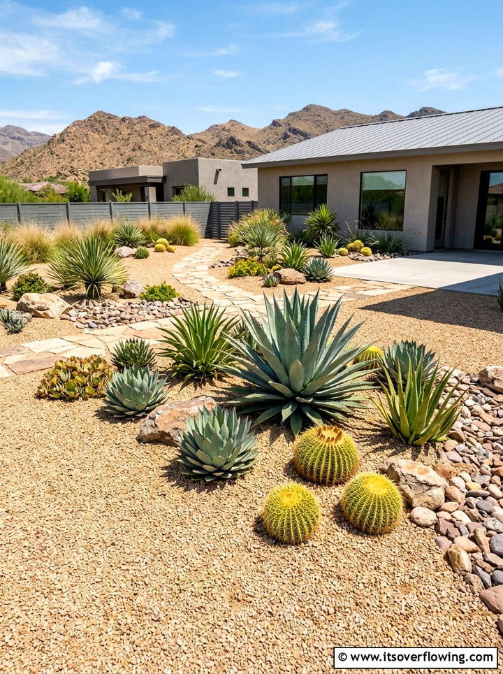 Xeriscape Yard - 25 creative garden ideas with sustainable landscaping