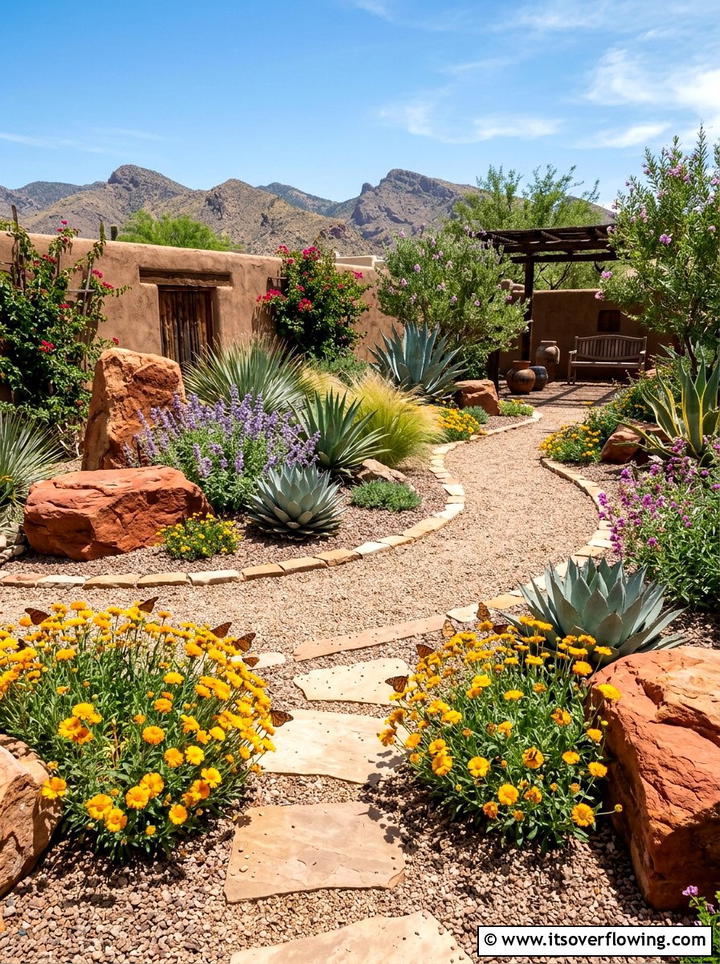 Xeriscape butterfly backyard - 25 backyard ideas with butterfly garden