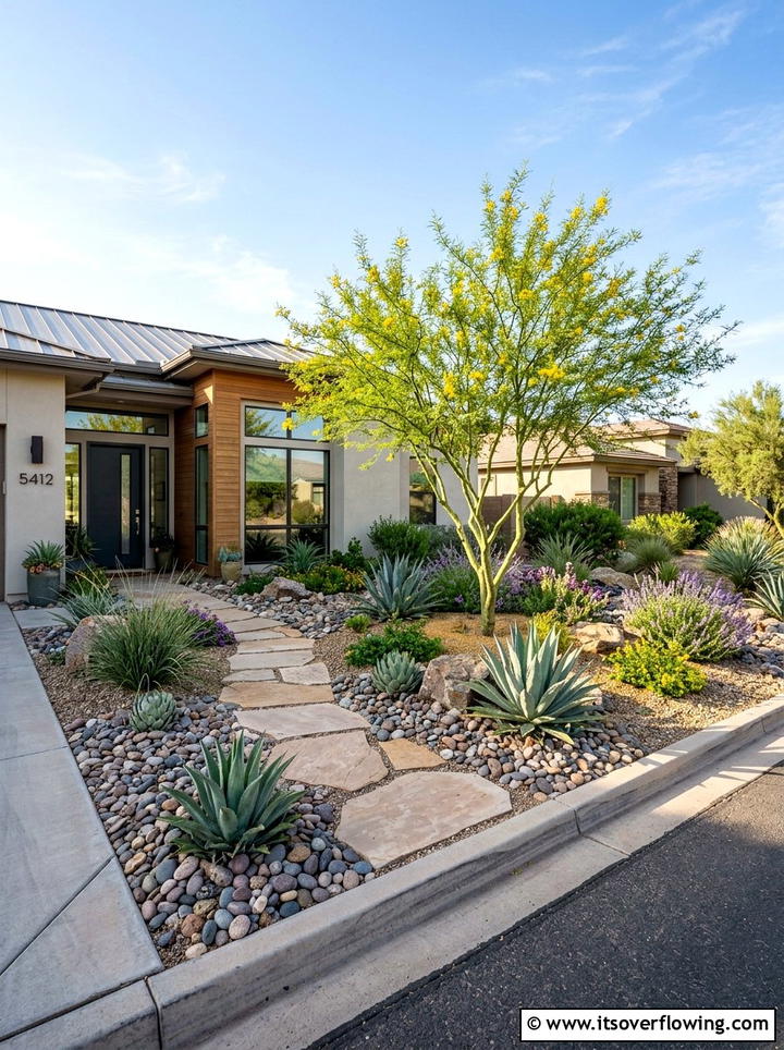 Xeriscape front yard - 25 garden ideas for desert style