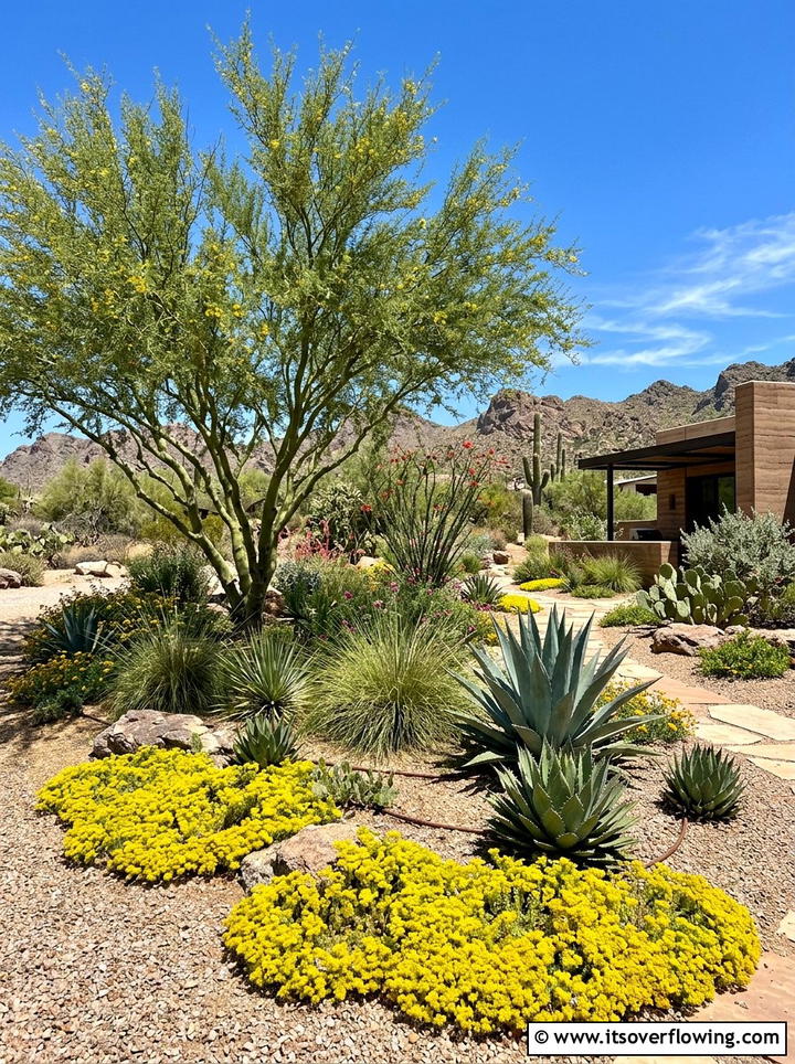 Xeriscape layering for dry climates - 25 garden design ideas with layering