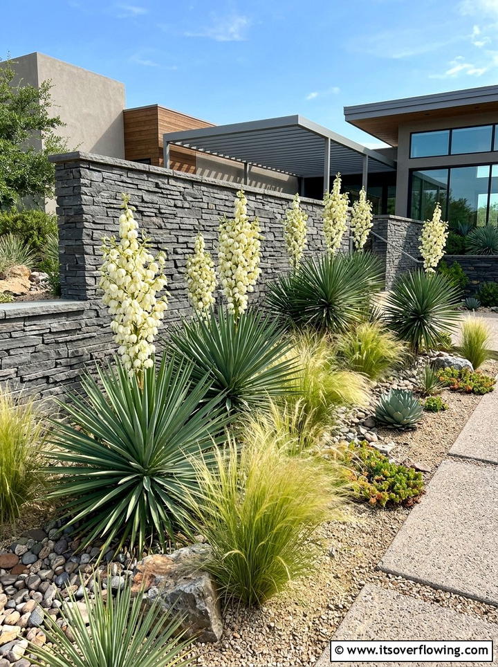 Yucca Garden Landscape - 25 garden ideas for sandy soil