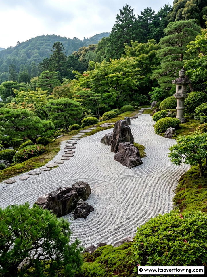 Zen Garden - 25 garden ideas for sloped yards
