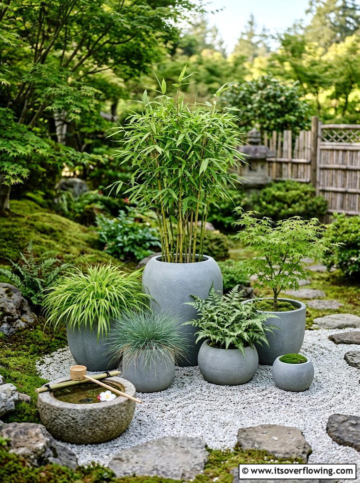 Zen Garden Pot Layout - 25 small garden ideas with container clusters