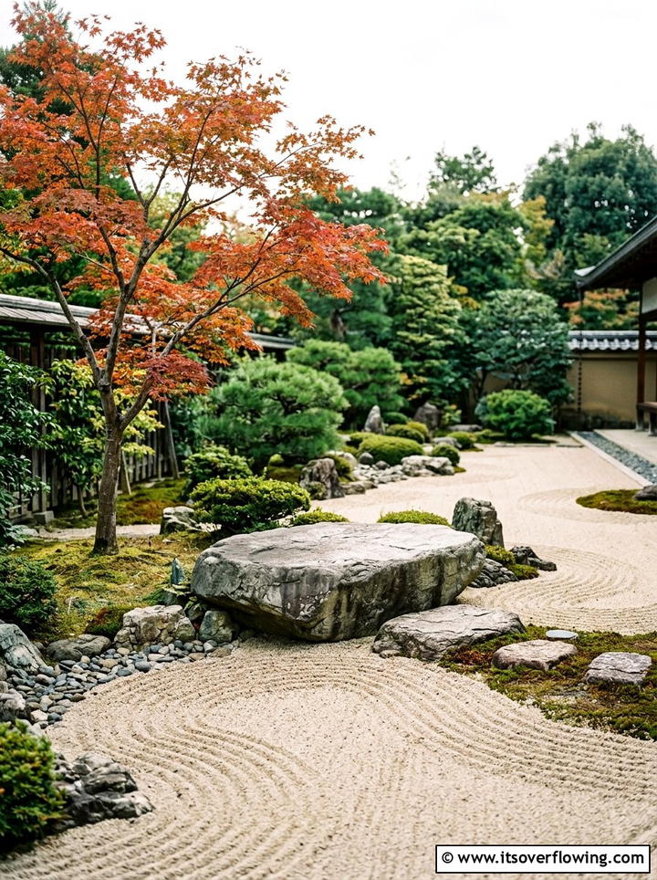 Zen Garden Rock Seating - 25 garden ideas with bench seating