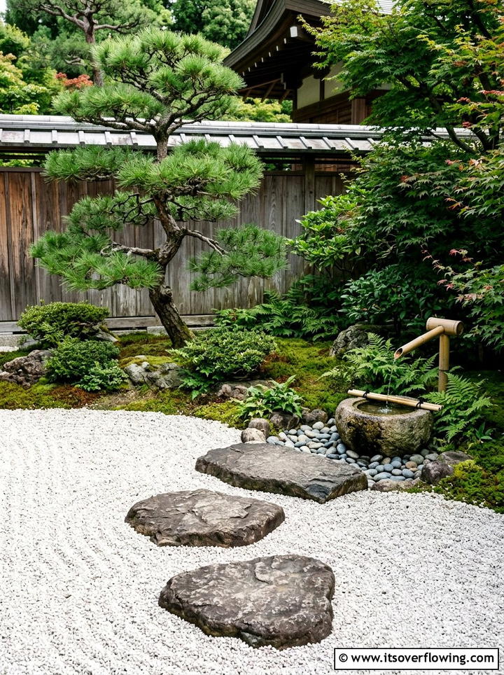 Zen Garden Stepping Stone - 25 garden ideas with pavers