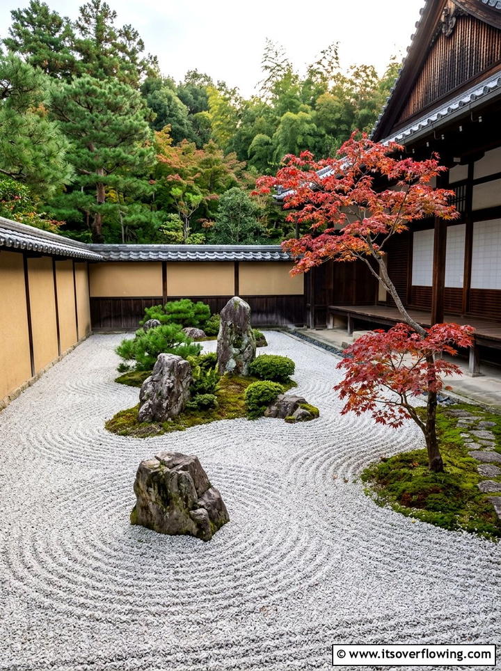 Zen Garden With Gravel - 25 backyard ideas with gravel patio