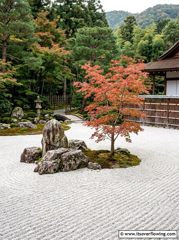 Zen Garden With Raked Sand - 25 cheap garden ideas with gravel