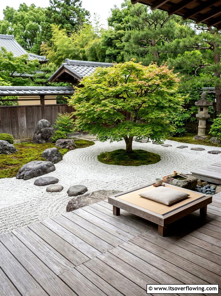 Zen Garden With Timber Deck - 25 garden ideas with deck