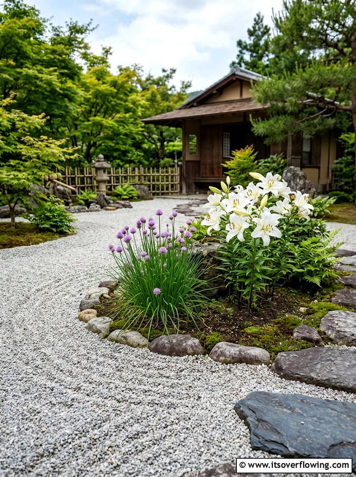 Zen Herb Garden Design - 25 garden design ideas with herbs and flowers