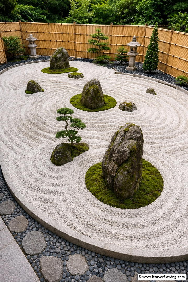 Zen Inspired Spiral Garden - 30 Spiral Garden Design Ideas for Unique Outdoor Layouts