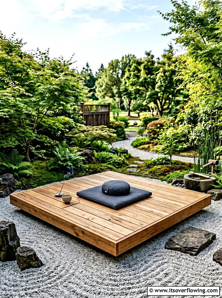 Zen Meditation Deck - 25 garden ideas for zen spaces