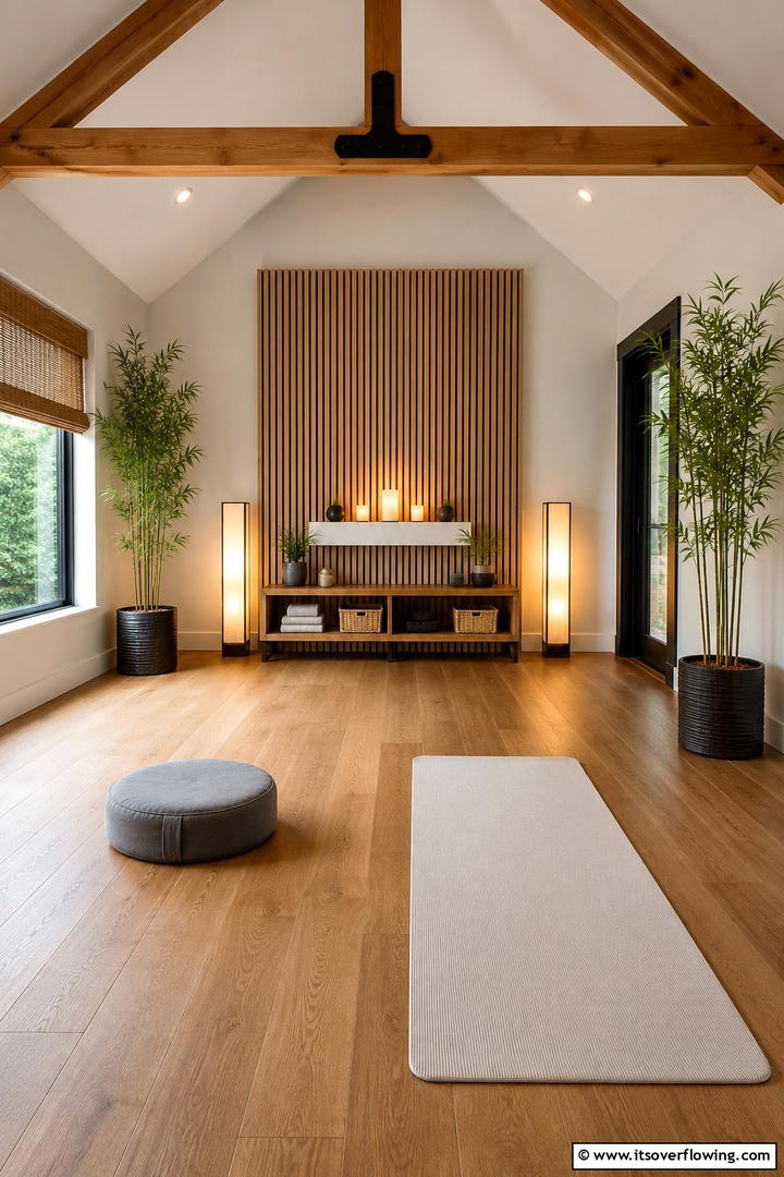 Zen Meditation and Fitness Space - 30 Small Home Gym Ideas for Compact Fitness Spaces