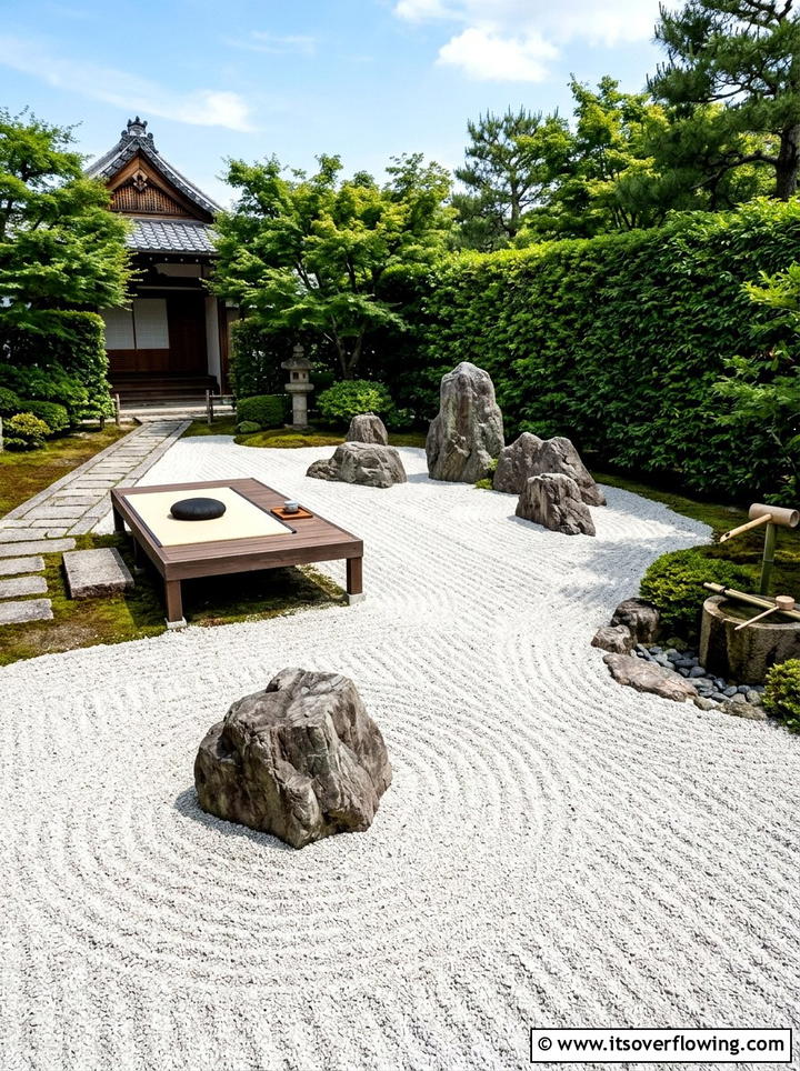 Zen Rock Garden - 25 garden ideas for peace and relaxation