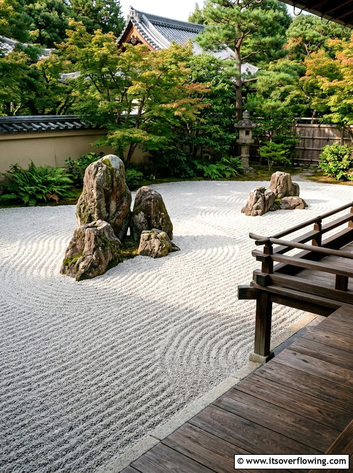 Zen Rock Garden - 25 backyard ideas with japanese garden