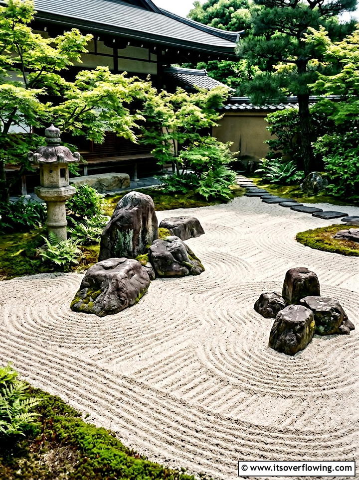 Zen Rock Garden - 25 garden decor ideas for relaxing spaces