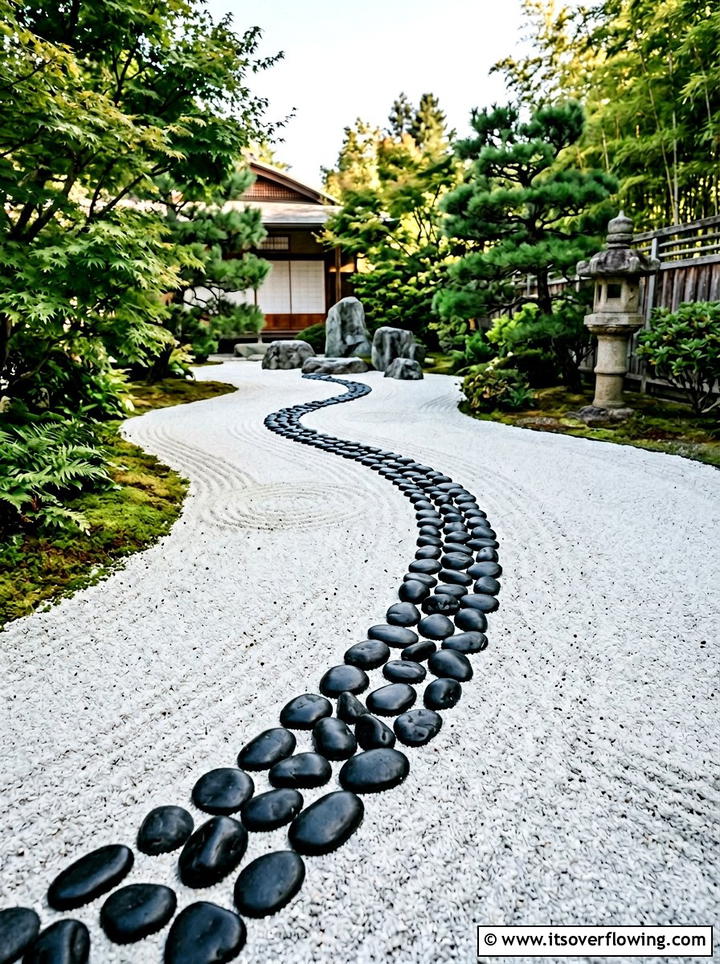 Zen Rock Garden Path - 25 garden design ideas for narrow pathways
