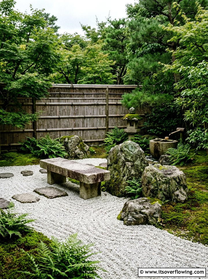 Zen Rock Garden Seating - 25 creative garden ideas with seating nooks