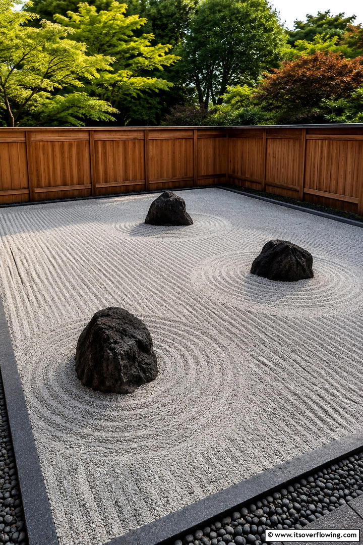 Zen Rock and Sand Garden - 30 Sensory Garden Ideas to Engage All Five Senses
