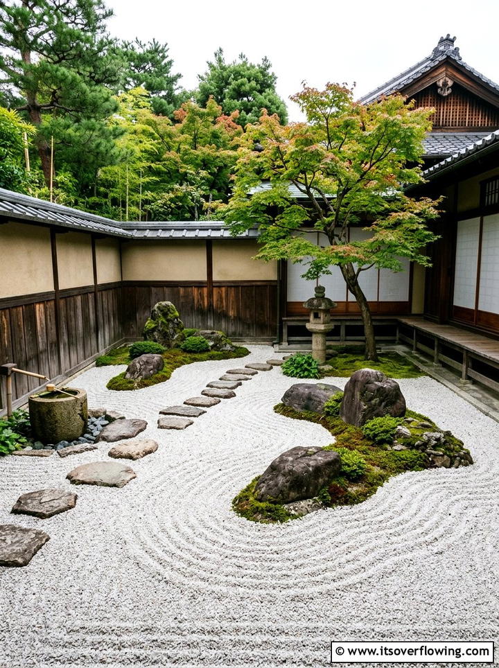 Zen Sand Garden - 25 garden ideas for courtyards