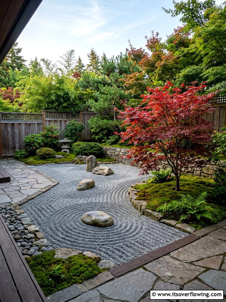 Zen Stone Garden - 25 creative garden ideas for patios