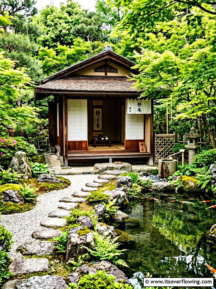 Zen Tea House - 25 garden ideas for zen spaces