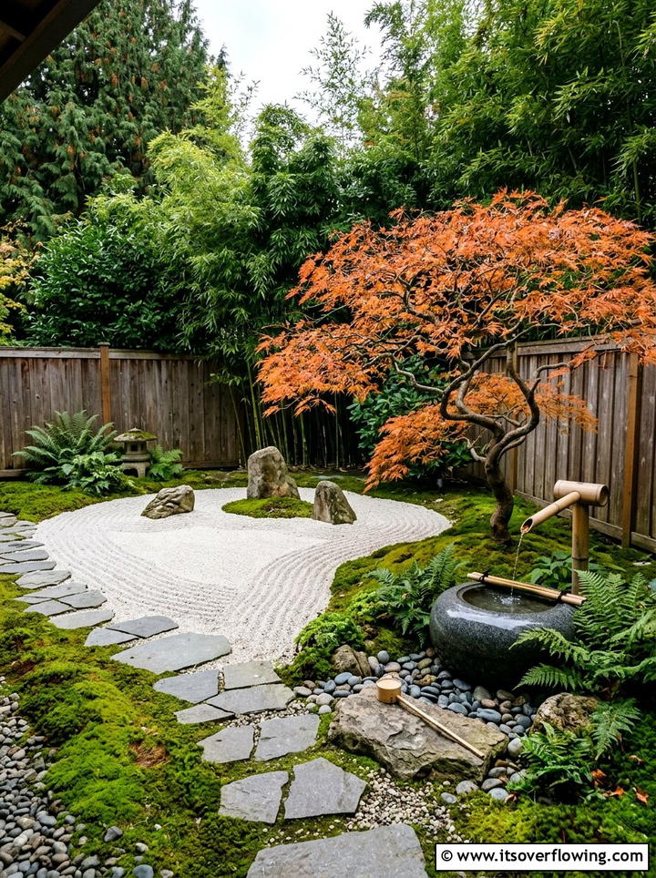 Zen bird garden - 25 backyard ideas with bird garden